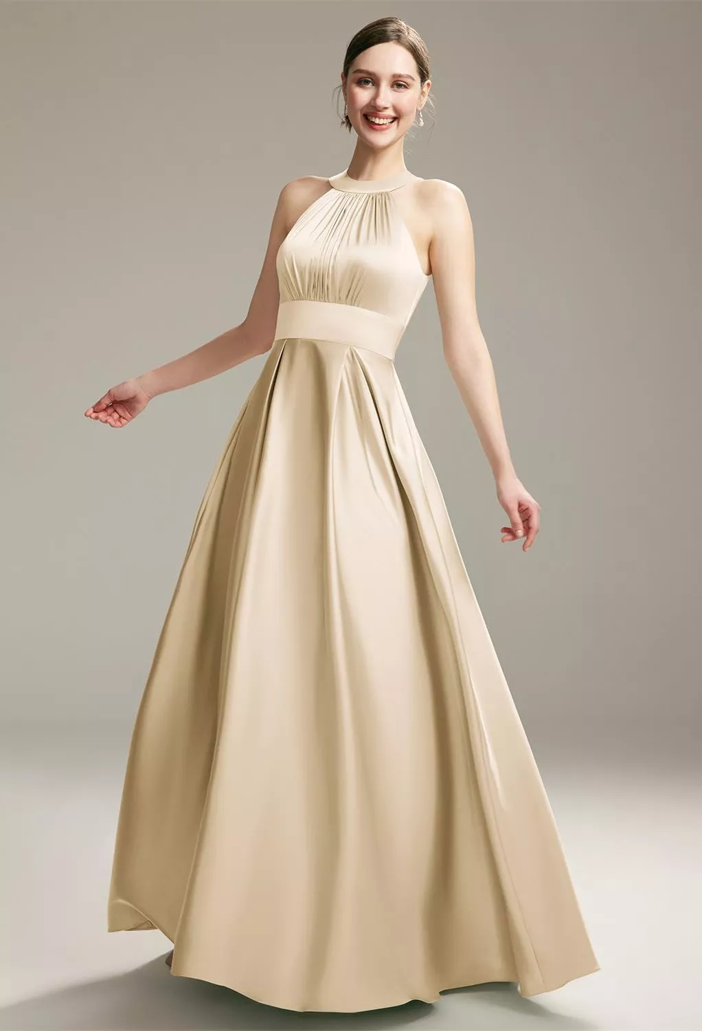 AW Melanie Champagne  Bridesmaid Dresses